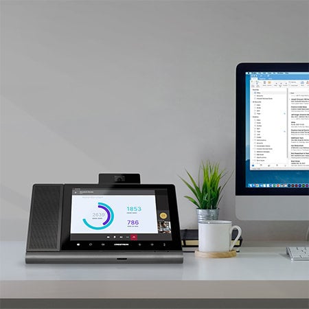 As Hot Desking Gets Hotter, Crestron Adds Crestron Flex Phones for Microsoft Teams Displays to Portfolio
